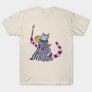 Cat Artist v3 T-Shirt